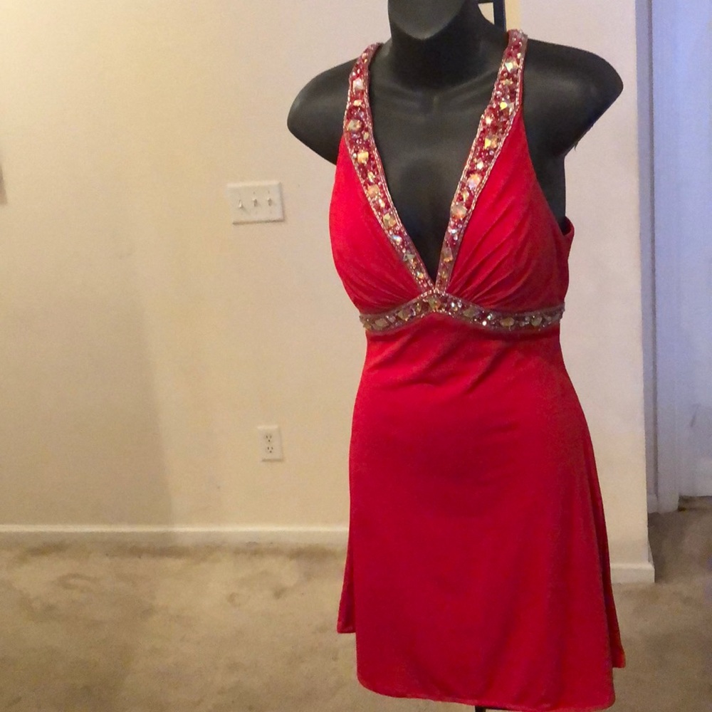 Sexy Red Cocktail Dress